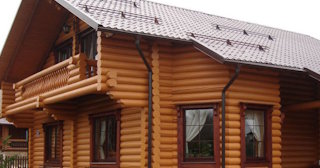 Строительство дома из оцилиндрованного бревна в Новомосковске - от 133809 рублей